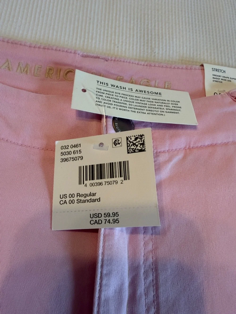 American Eagle Outfitters Dreamy Drape Super High Rise Baggy Wide Leg Pants 24W - Picture 4 of 15